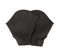 CLISPEED Gants Palmés de Natation Gants Aquatiques Maille pour Entraînement de Natation et Plongée Résistants à avec Sangle Confortables et Respirants Unisexes Noir