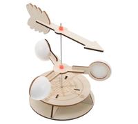 CLISPEED Girouette en Bois à Assembler - Kit Scientifique Météorologique Éducatif pour Garçon et Filles - Indicateur de Direction du Vent Précis - Modèle DIY pour Projets et Expériences