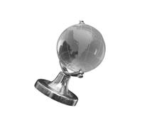 CLISPEED Globe Décoratif de Bureau Miniature en Cristal Pivotant, Ornement Globulaire Élégant pour Mariage et Fête, Décoration Géographique Chic et Présent Maison