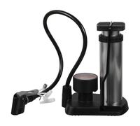 CLISPEED Gonfleur à Pédale Pompe à Pneus Portable en Alliage D'aluminium Argenté avec Manomètre Précis, Pédales Antidérapantes, Gonflage Haute Pression Rapide pour Vélos et Motos