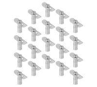 CLISPEED Goupilles d'Échafaudage 20 Pièces en Acier Q235 Verrouillage par Gravité 11X38 MM Accessoires Amovibles pour Fixation Garde-Corps et Structures Variées