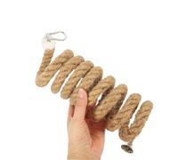 CLISPEED Grand Perroquet en Corde de Chanvre et Métal pour Exercice des Muscles Cerveau, pour Grimper et Jouer, Accessoire Solide pour Perroquets
