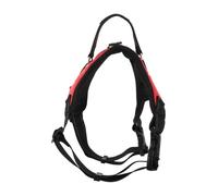 CLISPEED Harnais pour Chien Moyen et Grand Maille Respirante Rouge Style Selle Confortable Boucle Rapide pour Promenades Faciles