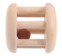 CLISPEED Hochet en Bois pour Bébé 0-2 Ans, Rouleau Sensoriel D’éveil Moteur, D’apprentissage Motricité Fine, Léger et Portable, Adapté aux Petites Mains, Modèle Aléatoire, Style Aléatoire