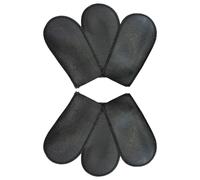 CLISPEED Housses de Pédales de Piano Accessoires Indispensables 6pcs en Cuir Noir Élégantes pour et Décoration pour Piano Droit et Électronique