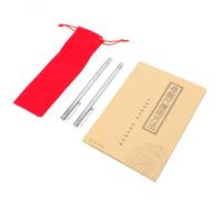 CLISPEED Instruments de Mesure divinatoires Baguettes en Acier Inoxydable Argent, Design à axe Central, détecteur de métaux et Outil de Recherche d'eau pour Usage Professionnel