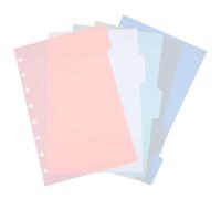 CLISPEED Intercalaires Variées Classeur en Pièces Plastique Pp 5 pour Couleurs Indexation Rapide Organisation pour Cahiers et Recherches