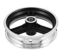 CLISPEED Jante de Roue de Scooter Électrique en Alliage D'aluminium Argenté, Moyeu Léger Trou Intérieur de 1 Cm, Fourniture de Réparation pour Roue Frontale de 10 Pouces