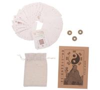 CLISPEED Jeu de Cartes I Ching Hexagrammes pour Débutants avec Guide Interprétation et Amulette pour Richesse et Succès Cartes Divinatoires Feng Shui Durables et Explicatives