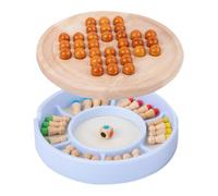 CLISPEED Jeu D'échecs Éducatif en Bois Deux Boîte de Rangement Jeu de Mémoire et Logique pour Garçon et Filles Surface Lisse et Solide pour Voyages et Soirées Entre Amis