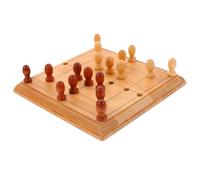 CLISPEED Jeu Échecs Éducatif Bambou Portable Jouets de Stratégie pour Garçon Fille Set de Plateau Mini de Table pour Loisirs Famille et Fête