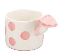 CLISPEED Jolie Tasse à Café en Céramique Forme Champignon 260ml Poignée Confortable pour Maison et Bureau, Mug Drôle et Adorable pour Femmes et Filles
