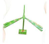 CLISPEED Jouet Libellule en Équilibre Bambou Vert pour Garçon et Filles, Modèle Scientifique Éducatif avec Support, Jeu Sensoriel de Développement et Apprentissage, Présent Pédagogique