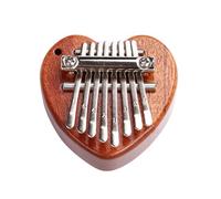 CLISPEED Kalimba 8 Notes Mini en Bois Naturel Piano à Pouces Créatif pour Débutants Instrument de Musique Portable Léger Musical Éducatif Finition Bois Poli Arrondi