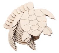 CLISPEED Kit 30 Découpes Tortue Bois à Peindre pour Créations Manuelles et Artisanat Sous-Marin