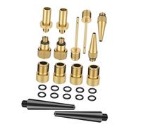 CLISPEED Kit Adaptateur Valve et Voiture avec Aiguille pour Pompe Ballon et Pompe Sol Convertisseur pour Gonflage Pneus Ballons et Matelas Gonflables Boîte de Rangement Compacte