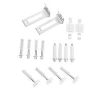 CLISPEED Kit Complet de Charnières Inoxydable pour Porte Pliante Assemblage de Pivot et Matériel avec Guides Haut et Bas pour Coulissantes Armoires