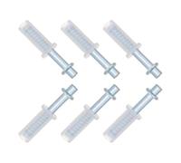 CLISPEED Kit de 6 Charnières Pivotantes Métalliques 3/8 pour Portes Pliantes de Placard, Quincaillerie Silencieuse et Solide, Réparation Facile pour Portes Accordéon et