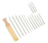 CLISPEED Kit de Dessin et Estompes 16 Pièces pour Croquis Papier Abrasif et Bois Naturel Ensemble Outils de Peinture et Mélangeur pour Artistes et Étudiants en Arts