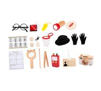 CLISPEED Kit de Détective pour Garçon et Filles 1 Set, Coffret D’Outils de Détective Accessoires de Jeu D’Imitation, de Rôle Espion pour Tout-Petits, pour Jeux D’Aventure et Déguisement