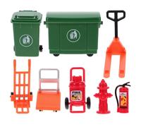 CLISPEED Kit de Jeu de Rôle Pompiers Garçon Fille avec Accessoires de Simulation Incendie Ensemble Éducatif de Modèles Miniatures pour Coopération et Créativité Apprentissage Motorique