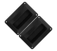 CLISPEED Kit de Poignée pour Haut-Parleur en Abs Noir 2pcs, Poignée Encastrée Résistante à l'usure, Transport Sécurisé pour Équipement Audio et Road Case