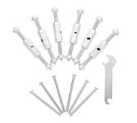 CLISPEED Kit de Réparation de Boîte de Jonction 86 Type Plusieurs styles en Acier Inoxydable 10 Sets Clé Plusieurs styles pour Réparation de Cassette et Support Mural