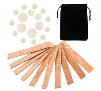 CLISPEED Kit de Réparation Installation Facile Liège Naturel pour Clarinette et Cuir D'agneau, Ensemble 28 Pièces et Haute Performance pour Clarinettistes