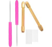 CLISPEED Kit d'Implantation de Cheveux pour Poupée DIY avec Aiguilles Remplaçables 06 MM et 08 MM Manches en Alliage Cônes Plastiques Outil Créatif pour Couleur Couleur Aléatoire