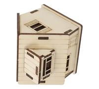 CLISPEED Kit DIY Maison Miniature Bois Modèle Cabane Rondins avec Meubles Puzzle à Assembler pour Garçon Fille et Adultes Décoration Intérieure et Apprentissage Créatif