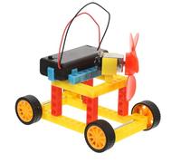 CLISPEED Kit DIY Voiture Éolienne Éducative Stem pour Garçon Fille Modèle Scientifique à Assembler Apprentissage Sciences et Technologie pour Garçons et Filles à Partir Couleur Aléatoire