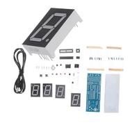 CLISPEED Kit Horloge Numérique Scm LED à Puce Unique Composants Non Assemblés DIY Horloge Électronique Rouge Substances Nocives pour Montage Personnel