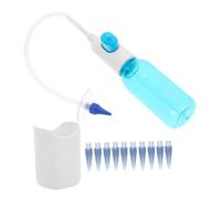 CLISPEED Kit Manuel de Nettoyage Oreilles avec Embouts Outil Sûr Plastique Robuste pour Élimination Du Cérumen Soulagement Pression Auriculaire Usage Domestique Portable