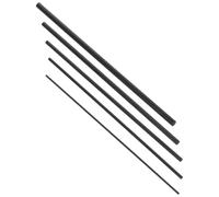 CLISPEED Kit Réparation Canne à Lancer en Fibre de Carbone 5 Pièces pour Entretien, Accessoires Polyvalents de Pêche Casting, Tube Solide et Léger pour Réparation Rapide en Plein Air