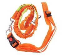 CLISPEED Laisse de Traction Antichoc pour Chien Ceinture Élastique pour Promenade Corde de Course Durable Nylon Orange Système de Amélioré pour Animaux de Compagnie