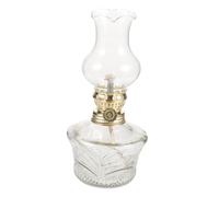 CLISPEED Lampe à Pétrole en Verre Épais Transparent Vintage Lampe à Huile Résistante à La Chaleur pour Usage Intérieur Salle De Séjour Chambre Décoration Romantique Ambiance d'urgence