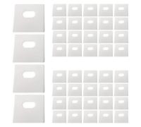 CLISPEED Languettes Adhésives Prolongent la Durée de Vie des Lamelles 60 Pièces en PVC Blanc Facile à Installer pour Réparation Stores Verticaux pour Voilages et Rideaux