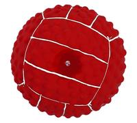 CLISPEED Latex Rouge pour Chien Résistant la Morsure Fonction de Nettoyage Dentaire pour Chiots, pour Jouer et Mastiquer en Toute Sécurité