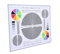 CLISPEED Lens Test Chart CCTV Camera Color Calibration Card Lens Focus Adjustment Tool with Color Wheel for Indoor and Outdoor Monitoring Systems