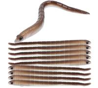 CLISPEED Leurres de Pêche Souples Terre Colorés 1,7g 10 Pièces, 9cm en Abs, Réalistes et Attractifs pour Brochet