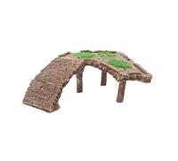 CLISPEED Lieu de Repos pour Reptiles en résine, Grande Plateforme avec échelle intégrée, terrasse d'escalade et Refuge pour Tortues dans Terrarium et Aquarium extérieur