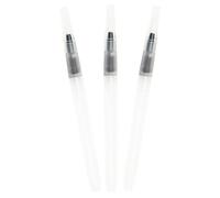 CLISPEED Lot 3 Feutres Pinceaux Aquarelle Corps Transparent, Stylos à Eau Solubles pour Garçon et Filles, Pinceaux à Grosse Capacité pour Peinture et Coloriage Aquarelle