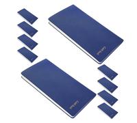 CLISPEED Lot de 10 Carnets de Budget A6 en PU Bleu Carnet de Suivi des Dépenses Papier Épais Planificateur Portable pour Gestion Financière Personnelle et Familiale Organiseur Budget