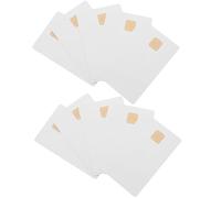 CLISPEED Lot de 10 Cartes Blanches Ic et Mémoire 2k pour Systèmes de D'accès, Autocollant Carte Bancaire, Installation Pratique en Pvc Léger