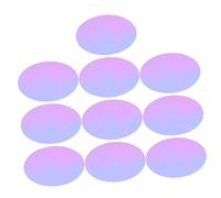 CLISPEED Lot de 10 Feuilles De Filtres Gel pour Éclairage D'ambiance, Film Solaire Coloré pour Spots, Feuille De Diffusion Lumière Photos, Compatible Photographie, Bleu Irisé, Diamètre 66 Mm