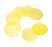 CLISPEED Lot de 10 Filtres Adhésifs Ronds 10 CM en Plastique de Correction de Couleur Feuilles de Gélatine Décoratives pour Éclairage D’Ambiance Film Diffuseur de Lumière Chaude Salon et