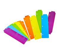 CLISPEED Lot de 10 mini intercalaires de couleur assortie avec matériau ABS pour la séparation de documents et l'utilisation de cahiers, fournitures créatives et distinctives pour livres et classement