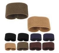 CLISPEED Lot de 10 Passants de Ceinture Élastiques Extensibles en Tissu Tissé Dispositif de Fixation Polyvalent pour Ceintures Larges Maintien Anti-Glissement Couleurs Assorties