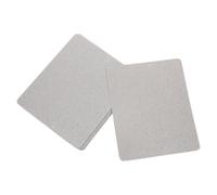 CLISPEED Lot de 10 Plaques en Mica Argentées pour Réparation de Micro-ondes, Isolation Thermique et Retardateur de Flamme pour Four Cuisine à Domicile