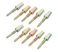 CLISPEED Lot de 10 Vis de Sécurité Autotaraudeuses à Double Filetage en Acier au Carbone Vis à Charnières Métalliques pour Portes Goupilles Inviolables Résistantes à L'Eau Quincaillerie